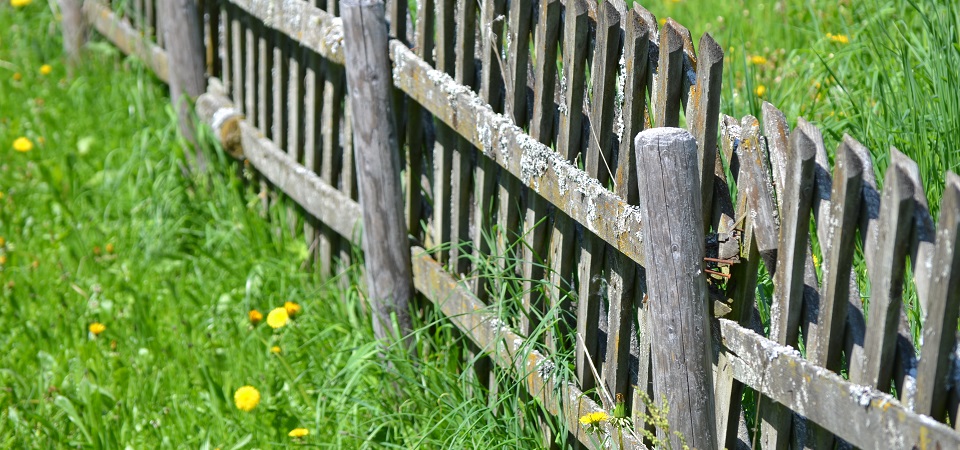 A wooden fence