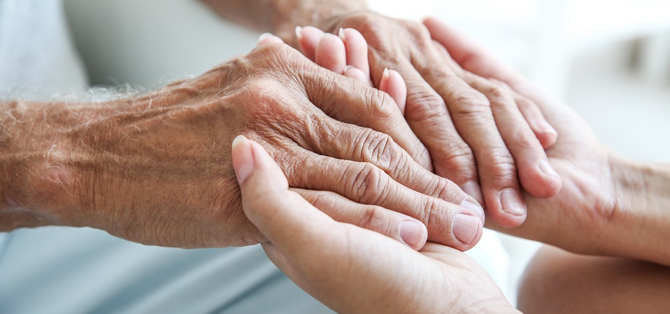 Young hands holding old hands