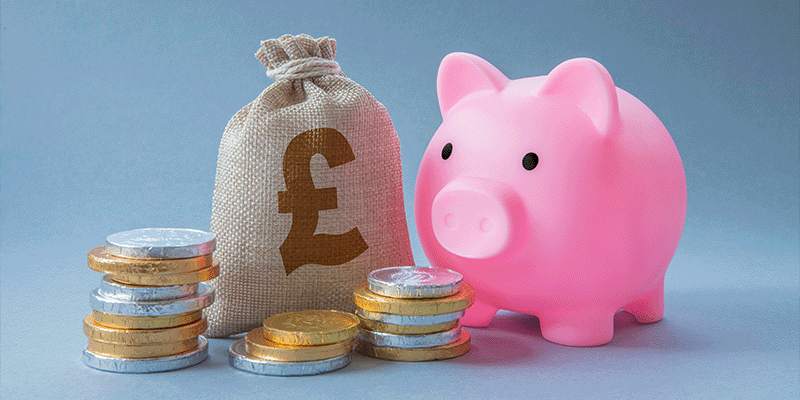 piggy-bank-pound-coin-piles-maximising-pension-value